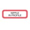 Nevs Position Labels - In Profile 1/2" x 1-1/2" White w/Red & Black XP-468 - alternate 1